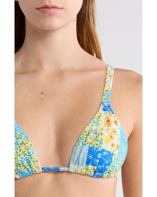 PacSun Blue Erica Triangle Bikini Top