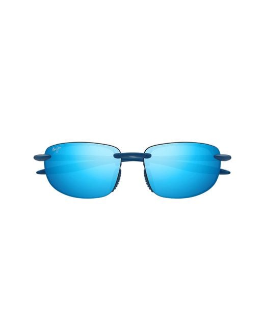 Maui Jim Blue Hookipa 63Mm Polarizedplus2 Rectangular Sunglasses