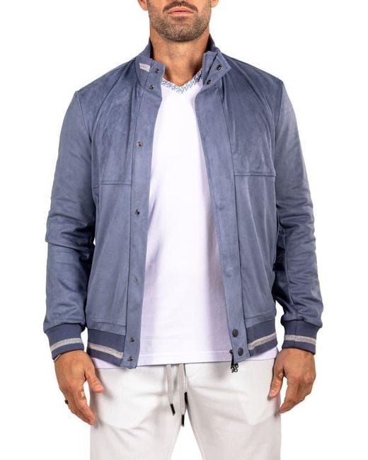 Maceoo Blue Bomber Jacket for men