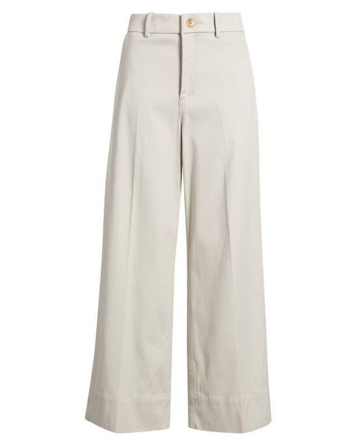 Spanx White Spanxsupersmooth Stretch Twill Wide Leg Pant