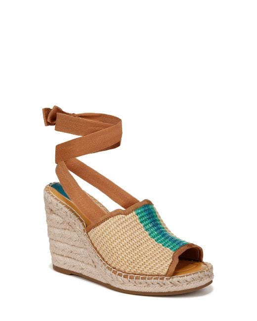 Sarto Brown Sierra Platform Wedge Espadrille