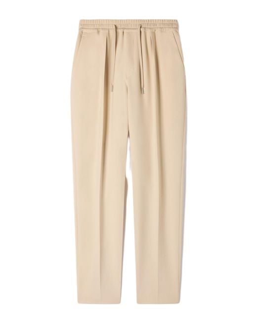 Sandro Natural Elasticated Straight-Leg Trousers for men