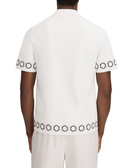 Reiss White Decoy Camp Shirt for men