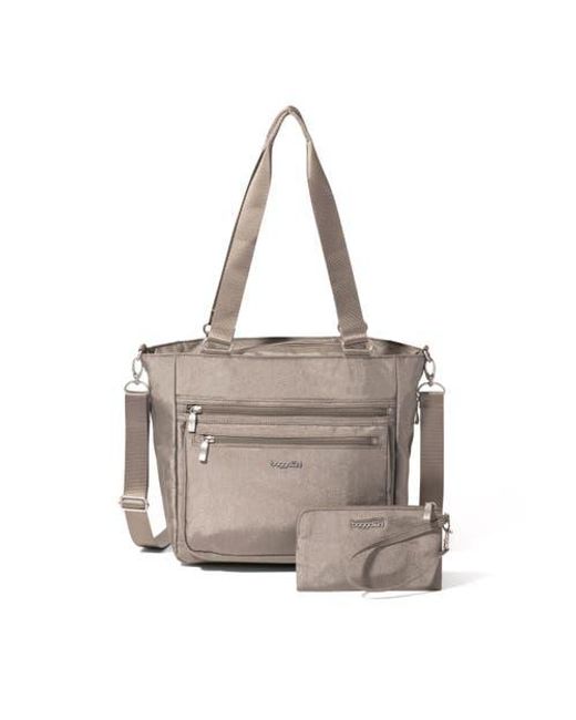 Baggallini Gray Modern Everyday Shopper Tote
