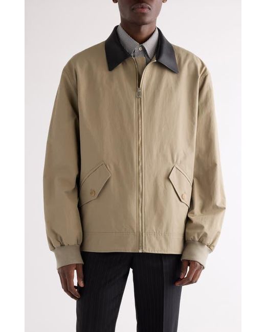 Givenchy Natural Harrington Poplin Zip Jacket for men