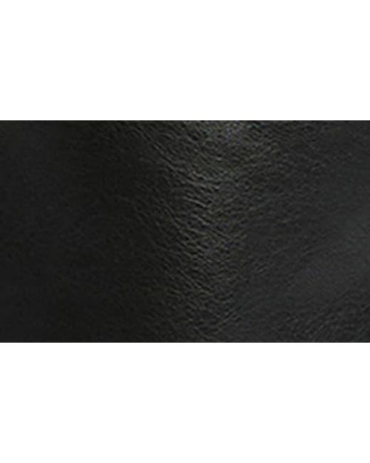 Bardot Black Eleni Strapless Plunge Neck Faux Leather Midi Dress