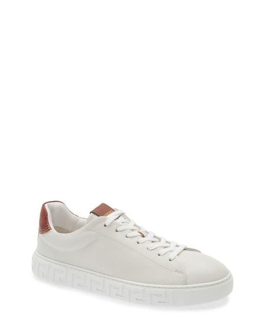 Versace White Greca Sneaker for men