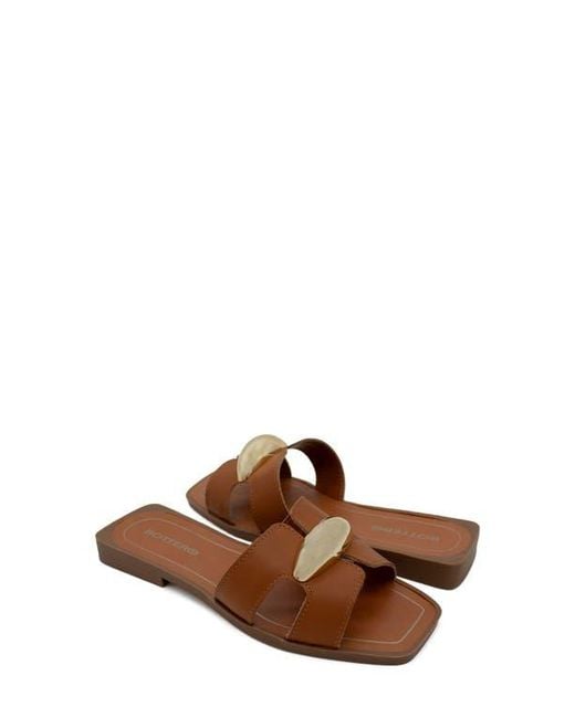 BOTTER Brown Cutout Slide Sandal