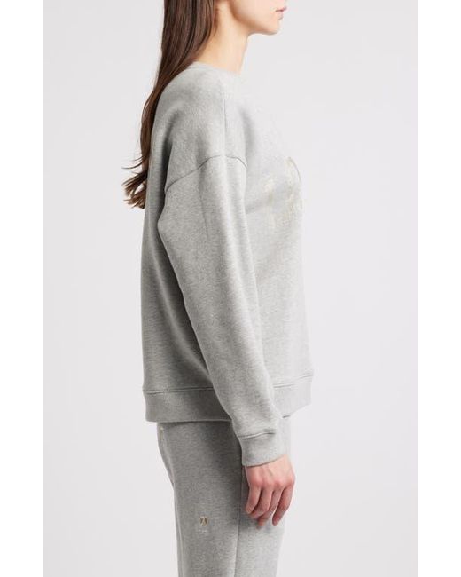 Rails Gray Varsity London Embroidered Cotton Graphic Sweatshirt