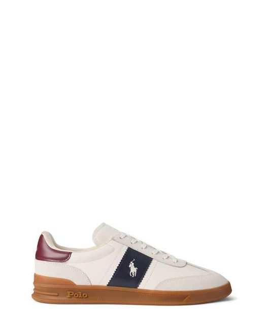 Polo Ralph Lauren White Heritage Aera Sneaker for men