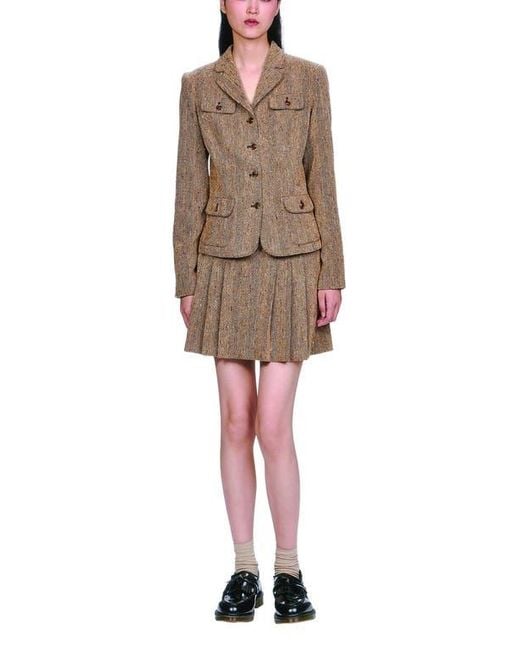 Anna Sui Natural Herringbone Jacket