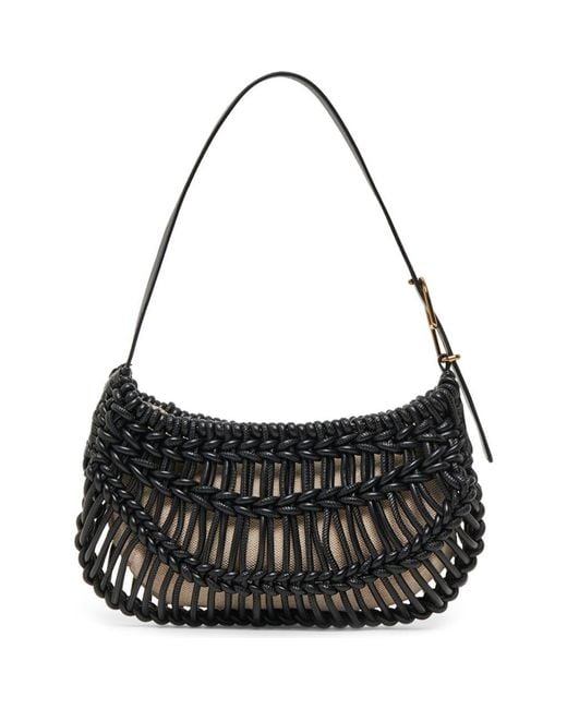 Dolce Vita Black Cannes Faux Leather Baguette Bag