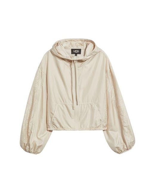 Ugg Blue Chiara Hooded Nylon Jacket