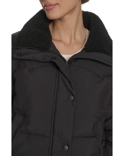 Levi's Black Western Crop Puffer Jacket