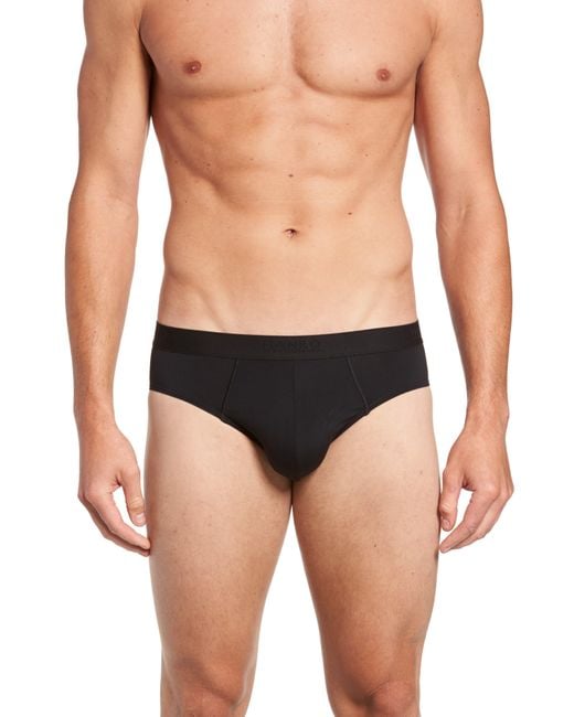 Hanro Black Micro Touch Brief for men