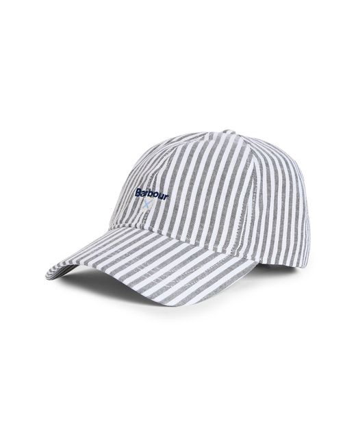 Barbour White Cresswell Baseball Cap