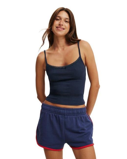Cotton On Blue Dolphin Hem Micro Mini Short