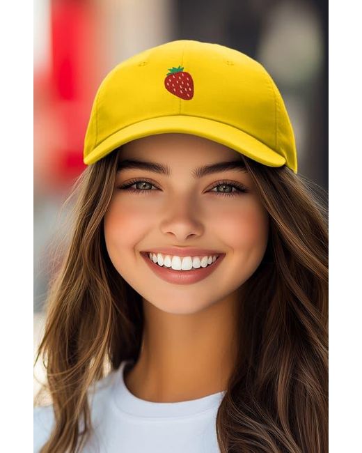 Alix Yellow Strawberry Hat