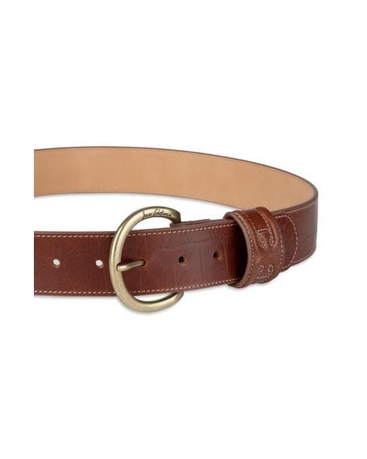 Sam Edelman Brown Rounded Buckle Belt