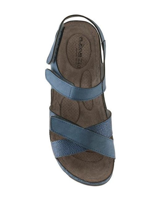 Flexus by Spring Step Blue Orwell Sandal
