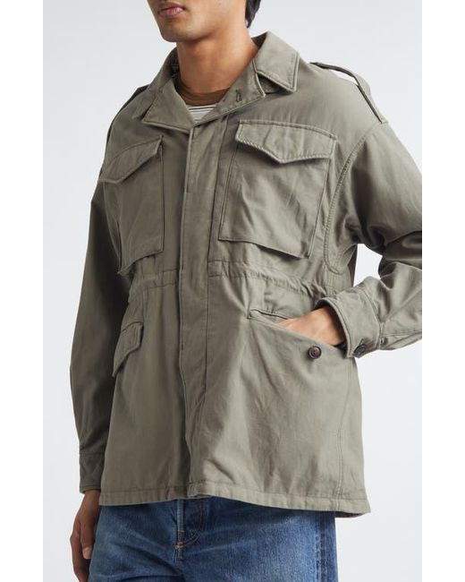 Visvim Green Achse Cotton & Nylon Field Jacket for men