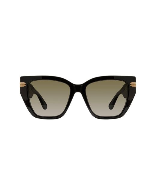 Stuart Weitzman Black 53Mm Gradient Cat Eye Sunglasses