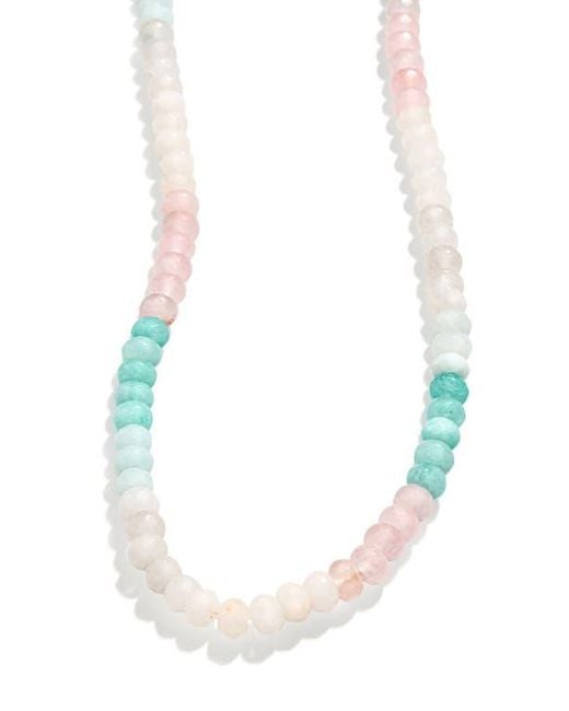 BaubleBar Blue Semiprecious Beaded Necklace