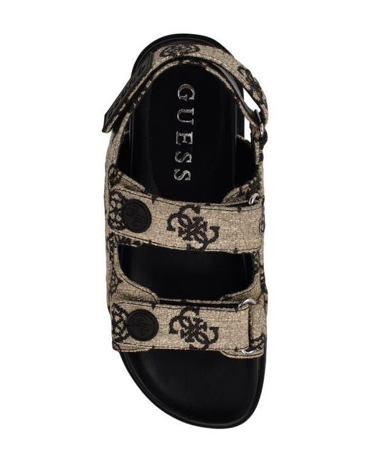 Guess Black Fadey Slingback Platform Sandal