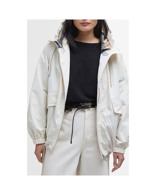 Barbour Gray Orson Showerproof Hooded Jacket