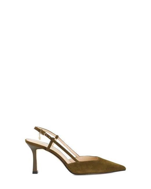 Dune Metallic Composure Pointed Toe Slingback Pump