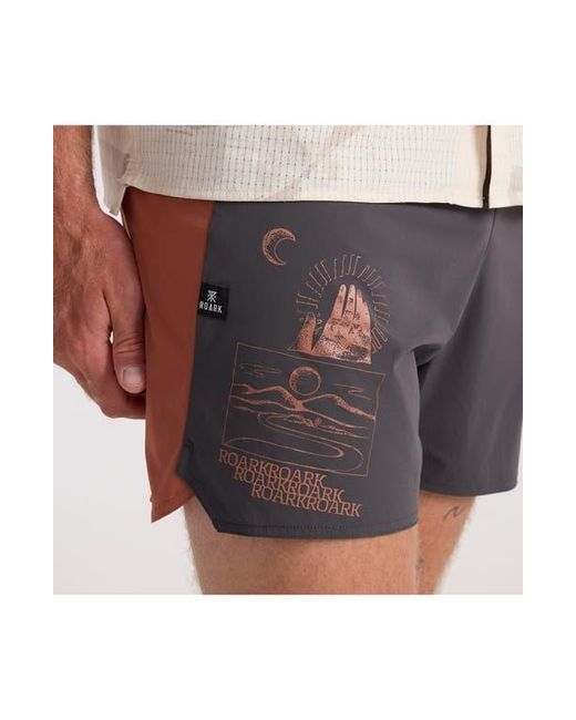 Roark Blue Alta 5 Drawstring Shorts for men