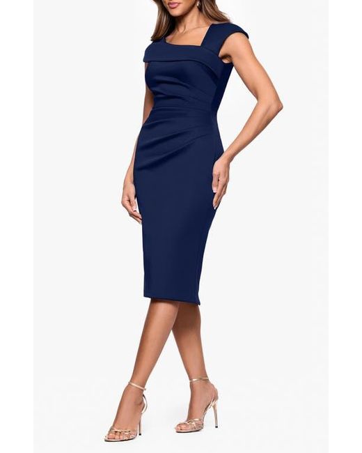 xscape cocktail dress Puff Sleeve Sheath Cocktail Dress (Women)