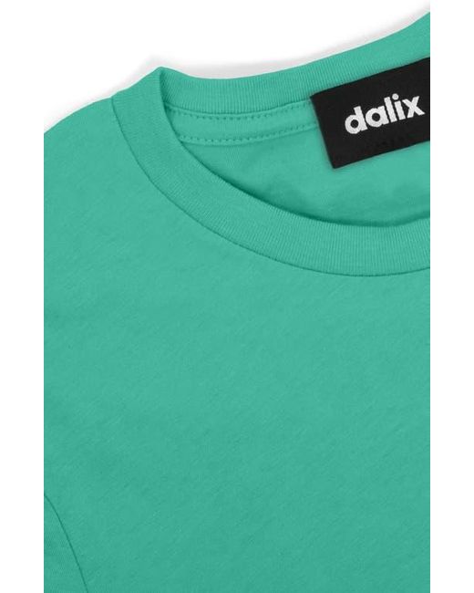 Alix Green Lil Heart Jersey Relaxed Tee