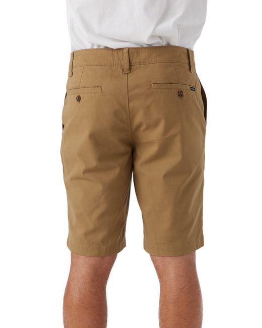 O'neill Sportswear Natural Jay Stretch Flat Front Bermuda Shorts for men