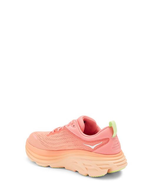 Hoka One One Bondi 8 Running Shoe in Pink Lyst