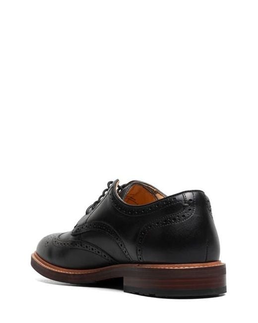 Florsheim Black Anthem Wingtip Blucher for men
