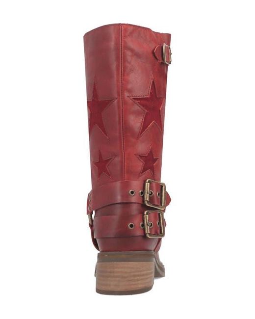 Dingo Red Blacklist Moto Boot
