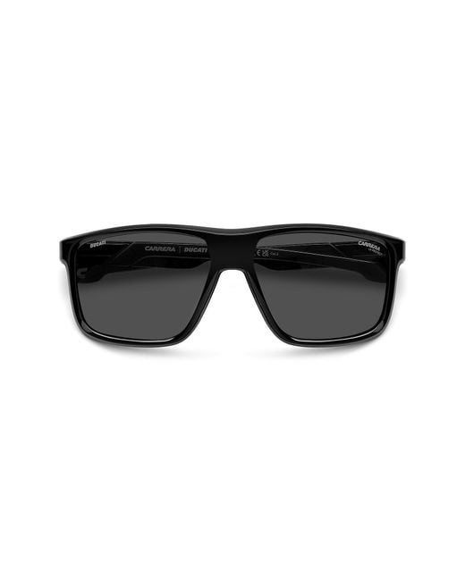 Carrera Black X Ducati Carduc 60Mm Rectangular Sunglasses for men