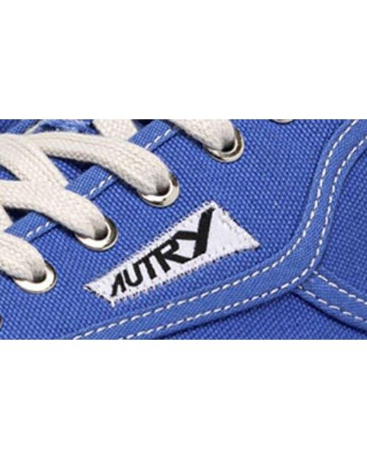 Autry Blue Windscape Low Leather Sneaker