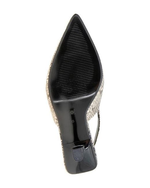 BCBGMAXAZRIA White Inara Slingback Pointed Toe Pump