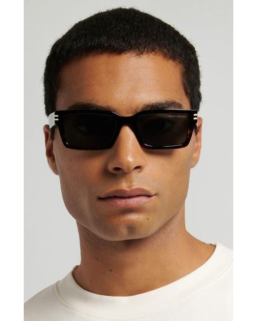 Marc Jacobs Black 54Mm Rectangular Sunglasses for men
