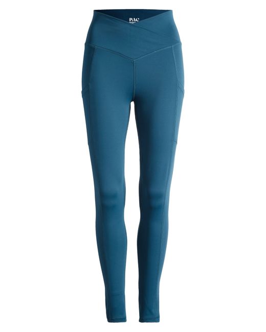 PacSun Blue Everyday Pocket Crossover leggings