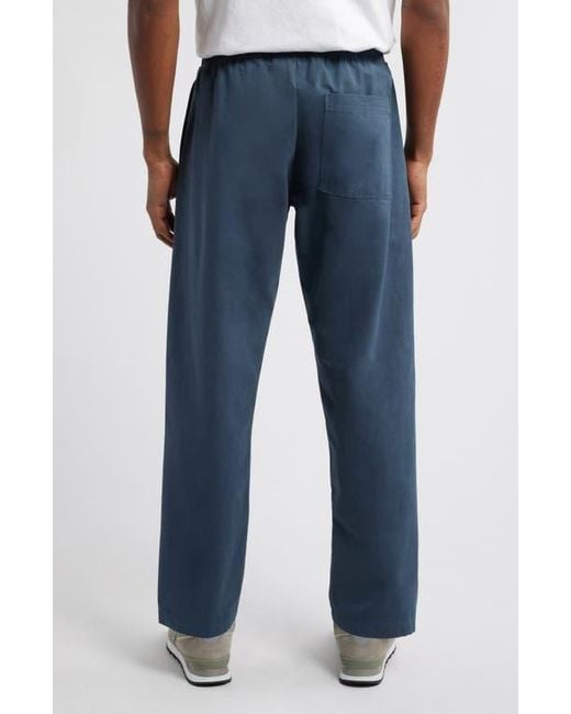 Standard Issue Blue Pd Cotton Blend Drawstring Slacker Pants for men
