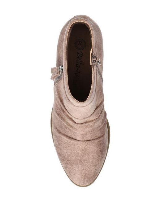 Bella Vita Brown Janita Bootie