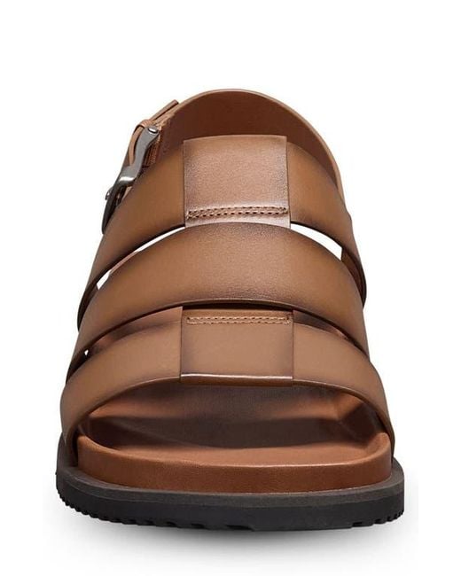 Allen Edmonds Brown Damien Fisherman Sandal for men