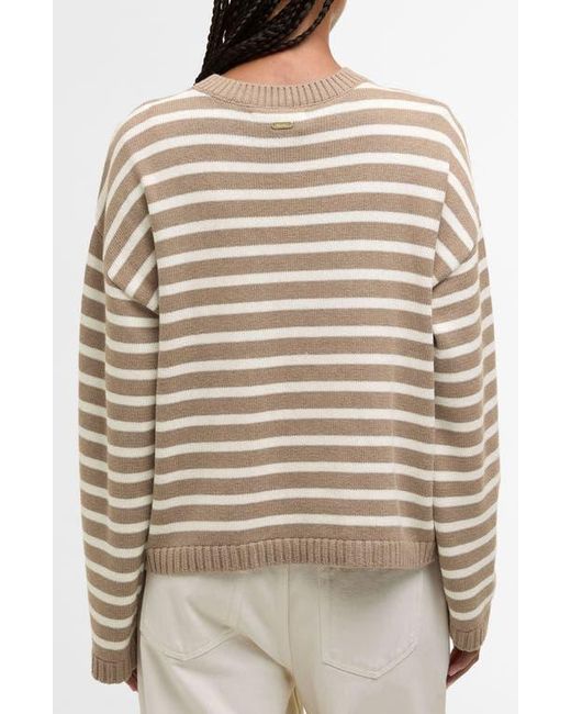 Barbour Natural Rosie Stripe Cotton & Cashmere Sweater