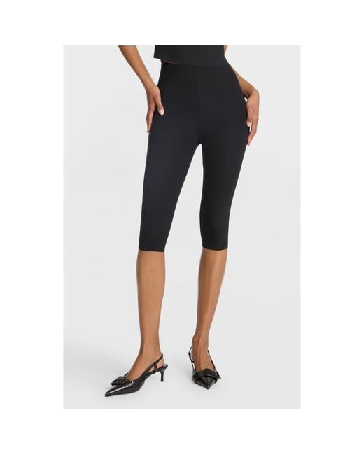 Commando Black Neoprene Capri Leggings