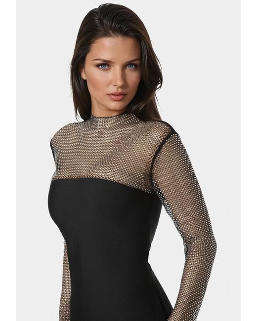 best corsage for black dress Bebe Women's Faux Leather Flare Dress main image 1