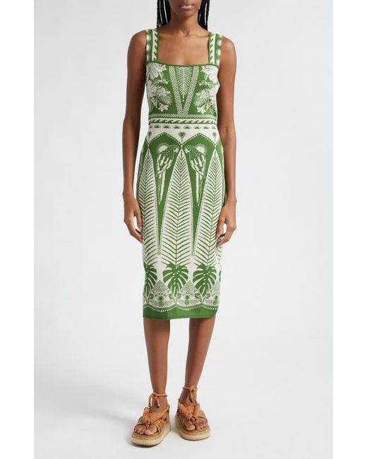 knee length dresses for ladies Jacquard Lurex Sleeveless Maxi Dress – FARM Rio main image 1