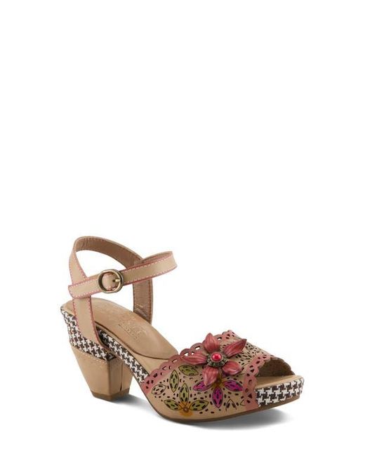 Spring Step Brown Miabella Ankle Strap Platform Sandal